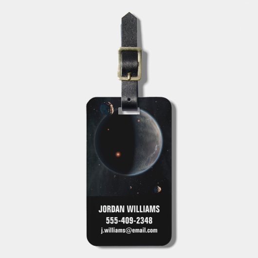 Ein erdähnlicher Planet, reich an Kohlenstoff und Gepäckanhänger (Vorderseite vertikal)