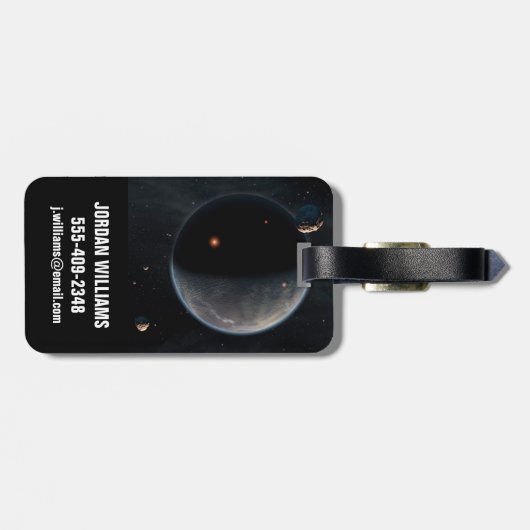 Ein erdähnlicher Planet, reich an Kohlenstoff und Gepäckanhänger (Rückseite horizontal)