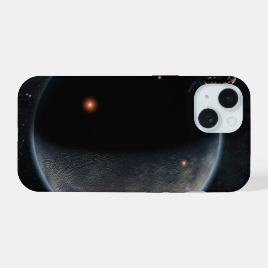 Ein erdähnlicher Planet, reich an Kohlenstoff und  iPhone 15 Hülle (Rückseite (Horizontal))