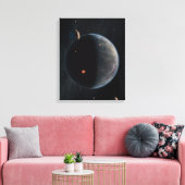 Ein erdähnlicher Planet, reich an Kohlenstoff und Leinwanddruck (Insitu (Wohnzimmer))