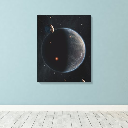 Ein erdähnlicher Planet, reich an Kohlenstoff und  Leinwanddruck (Insitu (Holzboden))