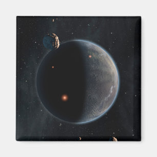 Ein erdähnlicher Planet, reich an Kohlenstoff und  Magnet