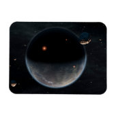 Ein erdähnlicher Planet, reich an Kohlenstoff und Magnet (Horizontal)
