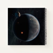 Ein erdähnlicher Planet, reich an Kohlenstoff und Notizblock (Rückseite)