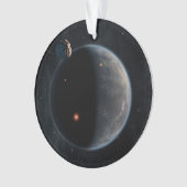Ein erdähnlicher Planet, reich an Kohlenstoff und  Ornament (Vorderseite)