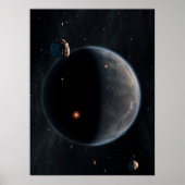 Ein erdähnlicher Planet, reich an Kohlenstoff und  Poster (Vorne)