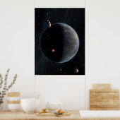 Ein erdähnlicher Planet, reich an Kohlenstoff und  Poster (Küche)