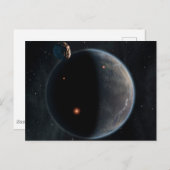 Ein erdähnlicher Planet, reich an Kohlenstoff und Postkarte (Vorne/Hinten)