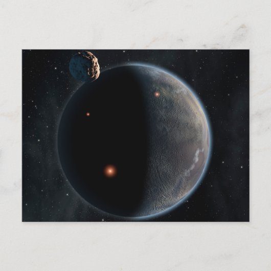 Ein erdähnlicher Planet, reich an Kohlenstoff und Postkarte (Vorderseite)