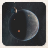 Ein erdähnlicher Planet, reich an Kohlenstoff und Rechteckiger Pappuntersetzer (Vorderseite)