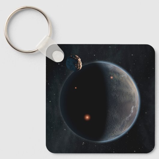 Ein erdähnlicher Planet, reich an Kohlenstoff und  Schlüsselanhänger (Vorderseite)