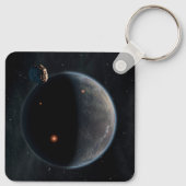 Ein erdähnlicher Planet, reich an Kohlenstoff und  Schlüsselanhänger (Rückseite)