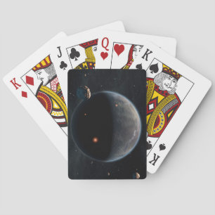 Ein erdähnlicher Planet, reich an Kohlenstoff und Spielkarten