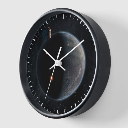 Ein erdähnlicher Planet, reich an Kohlenstoff und Uhr (Winkel)