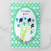 Ein Ereignis Dankeschön-Karte Karte (Innenseite)