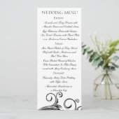 Ein Ereignis der schwarzen Krawatte - Menü-Karten Menükarte (Stehend Vorderseite)