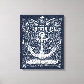 Ein erfahrener Segler Leinwanddruck (Vorderseite)