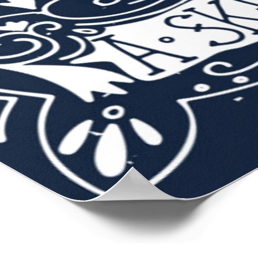 Ein erfahrener Segler Poster (Ecke)