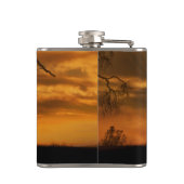 Ein erlesener Kunstkolben und ein Eichenbaum Flachmann (Rückseite)