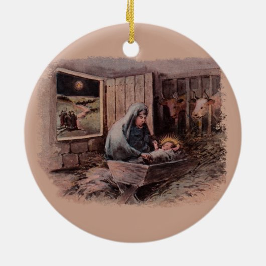 Ein Erlöser ist ein Geborener Weihnachtsschmuck (Hinten)