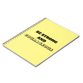 Ein ermutigendes Notebook Notizblock (Linke Seite)