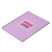 Ein ermutigendes Notebook Notizblock (Linke Seite)