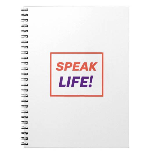 Ein ermutigendes Notebook Notizblock (Vorderseite)