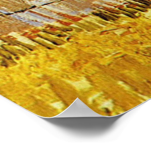 Ein ernstes Szenenposter von Vincent van Gogh Poster (Ecke)