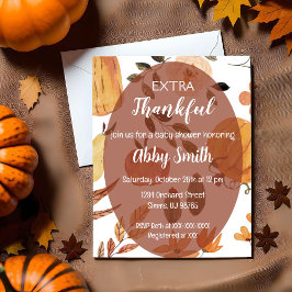 Ein Erntedank-Duschbad, das extra gefallen hat Einladung