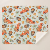 Ein Erntedank für ein Land - Nahtloses Muster Sherpadecke (Vorderseite (Horizontal))