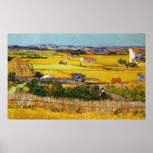 Ein Ernteszenenplakat durch Vincent van Gogh Poster