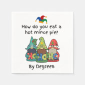 Ein erstaunlicher Hot Mince Pie Joke Serviette (Vorderseite)