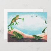 Ein erstaunlicher Lebenszyklus eines Frosches Feiertagspostkarte (Vorne/Hinten)