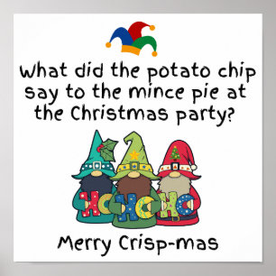 Ein erstaunlicher Weihnachts-Mince-Pie-Joke Poster