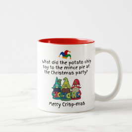 Ein erstaunlicher Weihnachts-Mince-Pie-Joke Zweifarbige Tasse
