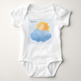 Ein erster Geburtstag Name Sun und Cloud Baby Strampler