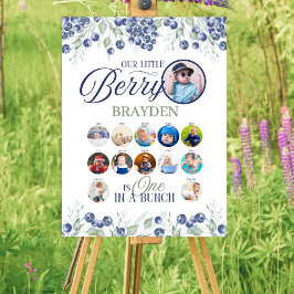 Ein erstes Geburtstagskorb-Zeichen Poster