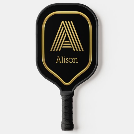 Ein erstes Gold Pickleball Paddel Schläger (Vorderseite)