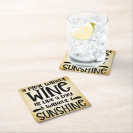 Ein Essen ohne Wein ist wie ein Tag ohne Sonnensch Rechteckiger Pappuntersetzer