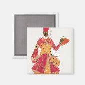 Ein Eunuch aus dem Ballett "Scheherazade" Magnet (Vorderseite/Rückseite)