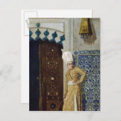 Ein Eunuch vor der Tür des Harems Postkarte (Vorne/Hinten)