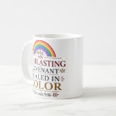 Ein ewiger Bund, versiegelt in Farbe Biblisch Kaffeetasse (Vorderseite Links)