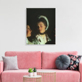 Ein Experiment an einem Vogel in der Luftpumpe, 17 Leinwanddruck (Insitu (Wohnzimmer))