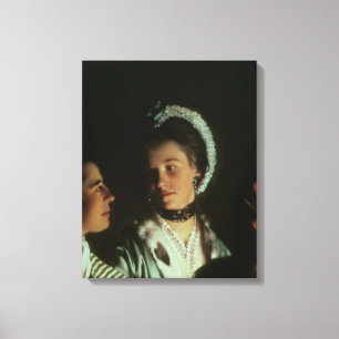 Ein Experiment an einem Vogel in der Luftpumpe, 17 Leinwanddruck