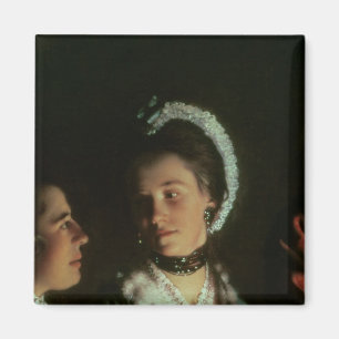 Ein Experiment an einem Vogel in der Luftpumpe, 17 Magnet