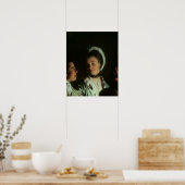 Ein Experiment an einem Vogel in der Luftpumpe, 17 Poster (Küche)