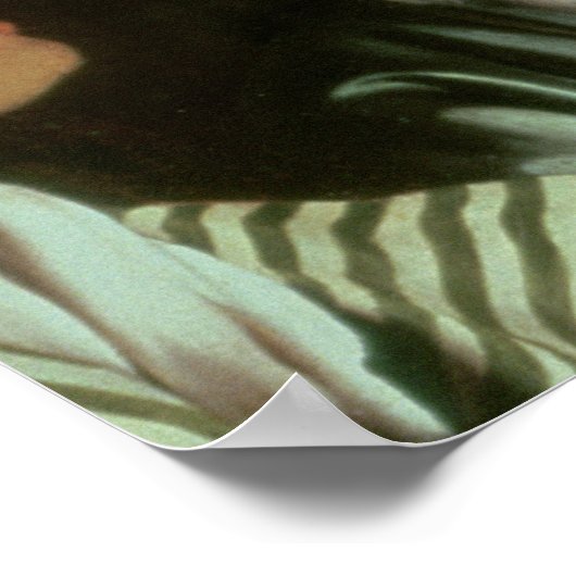 Ein Experiment an einem Vogel in der Luftpumpe, 17 Poster (Ecke)