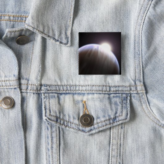 Ein extrasolarer Planet mit seinem Mutterstar Button (Beispiel)