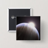 Ein extrasolarer Planet mit seinem Mutterstar Button (Vorne & Hinten)