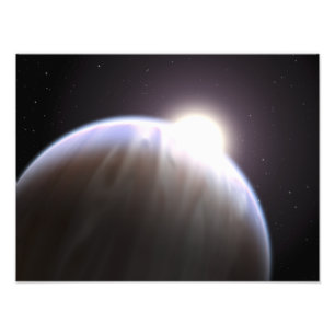 Ein extrasolarer Planet mit seinem Mutterstar Fotodruck